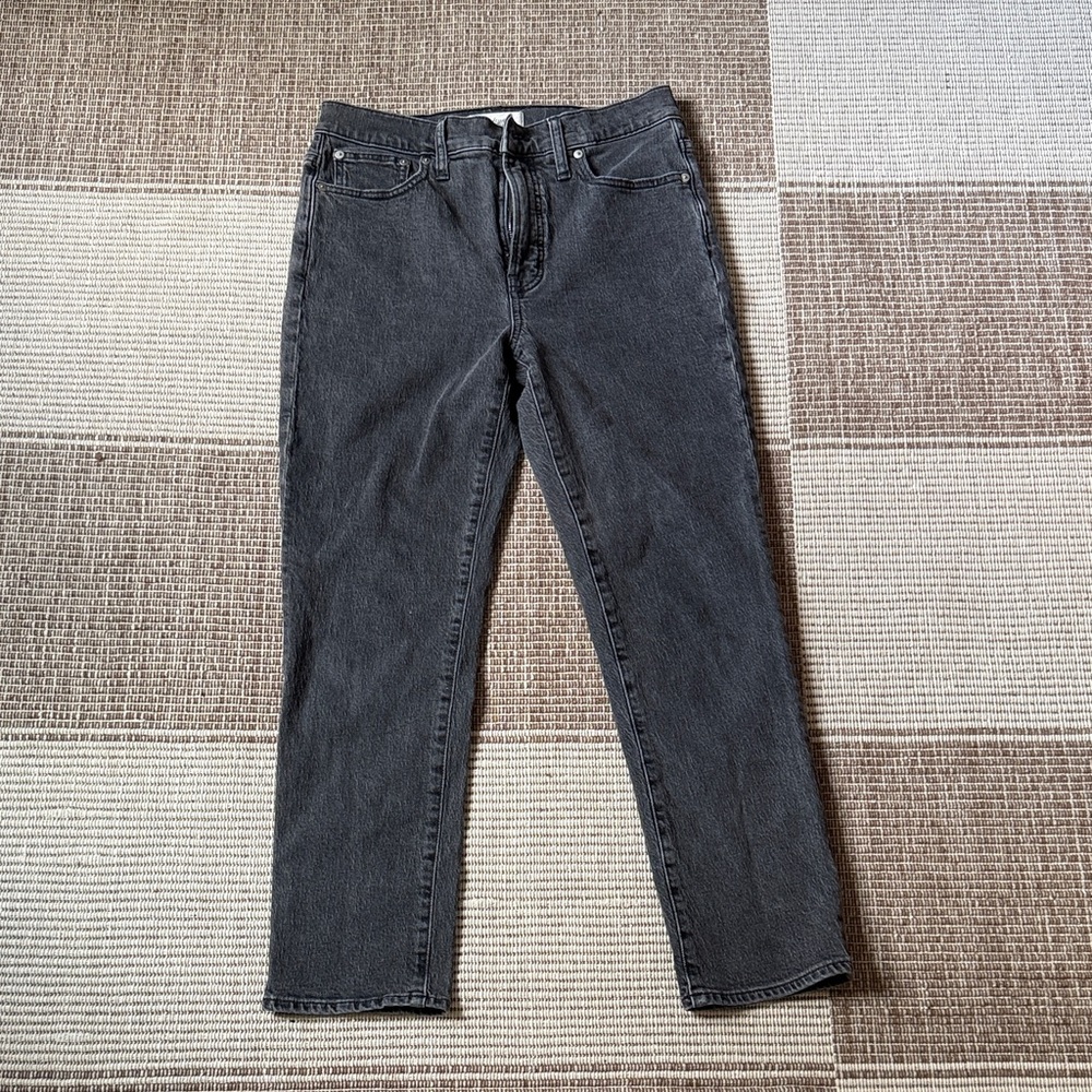 Madewell The Perfect Vintage Jean Charcoal Black Straight Leg - 28